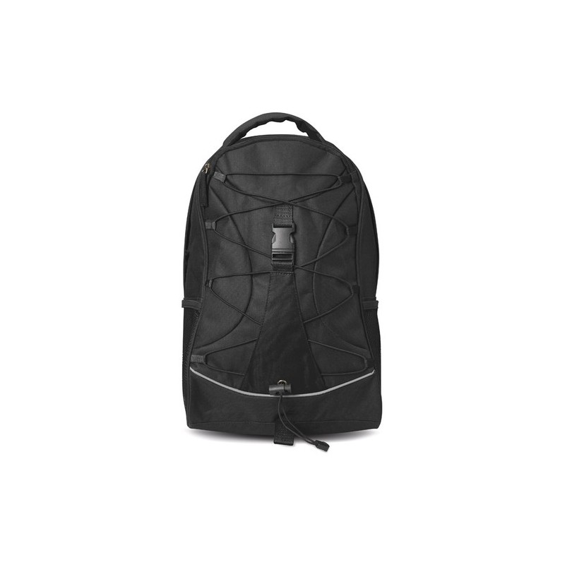 Sac à dos d'aventure personnalisé et stylé pas cher MONTE LEMA Matières : PVC Couleurs : noir impression haute définition