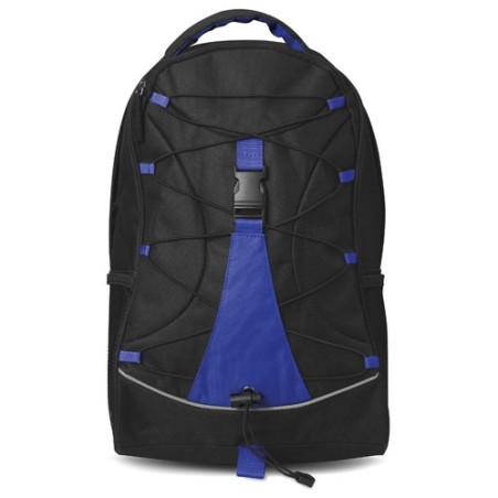 Sac à dos d'aventure personnalisé et stylé pas cher MONTE LEMA Matières : PVC Couleurs : bleu marquage laser ultra précis