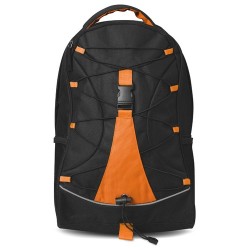 Sac à dos d'aventure personnalisé et stylé pas cher MONTE LEMA Matières : PVC Couleurs : orange objet promotionnel éco-responsab