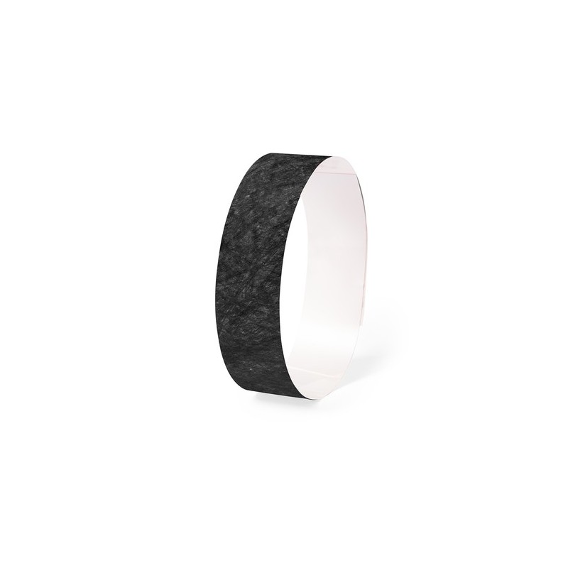 Bracelet Événementiel Personnalisé Events - Accessoire Unique Matières : tyvek Couleurs : noir accessoire événementiel unique