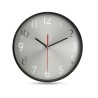 Horloge Murale Personnalisée Argentée RONDO - Accessoire Bureau Matières : polypropylène (PP) Couleurs : noir