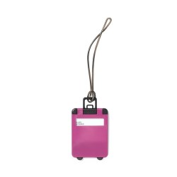 Identificateur de Valise Personnalisé Étiquette Cloris Couleurs : fuchsia cadeau entreprise pas cher