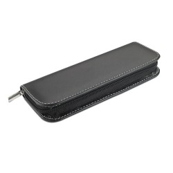 Parure de stylos roller et bille personnalisée élégante BALTIMORE Matières : PU Couleurs : noir 2