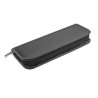 Parure de stylos roller et bille personnalisée élégante BALTIMORE Matières : PU Couleurs : noir personnalisable avec votre logo