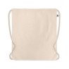 Sac à Cordon Éco-Responsable en Coton Organique Personnalisé - YUKI Matières : coton biologique Couleurs : beige personnalisable