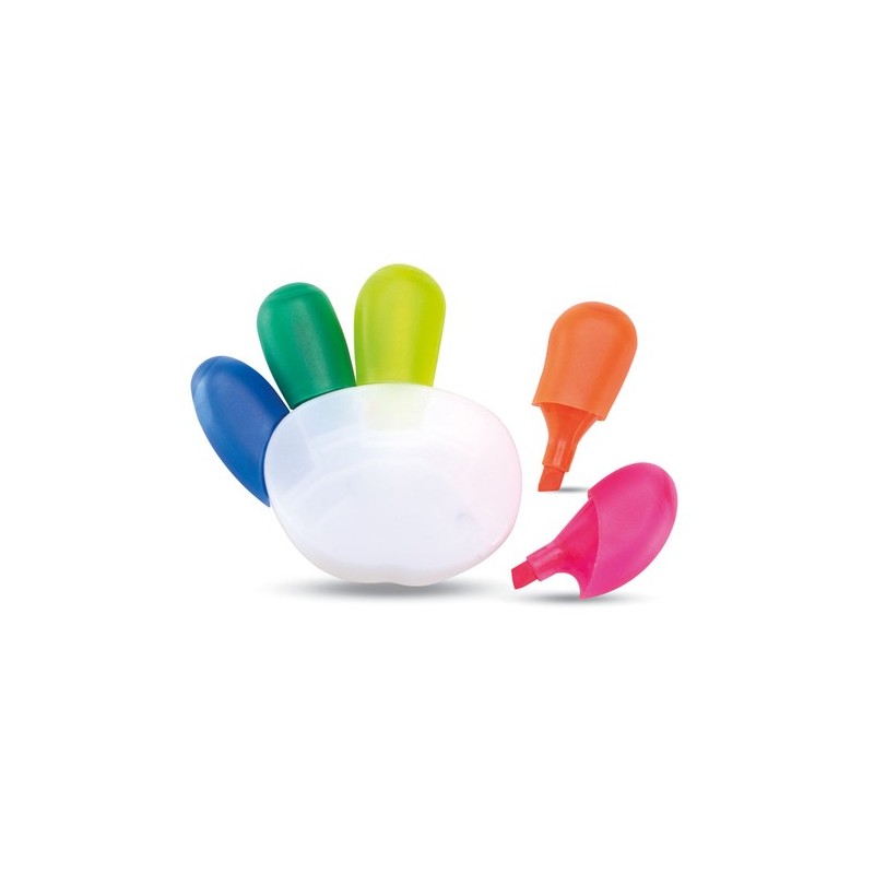 Surligneur Éco-responsable 5 Couleurs - COLORE Matières : polypropylène (PP) Couleurs : multicolore personnalisable avec votre l