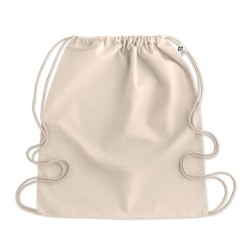 Sac à Cordon Éco-Responsable en Coton Organique Personnalisé - YUKI Matières : coton biologique Couleurs : beige cadeau entrepri