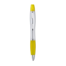 Stylo bille 2 en 1 Personnalisé Éco-responsable RIO DUO Matières : ABS Couleurs : jaune