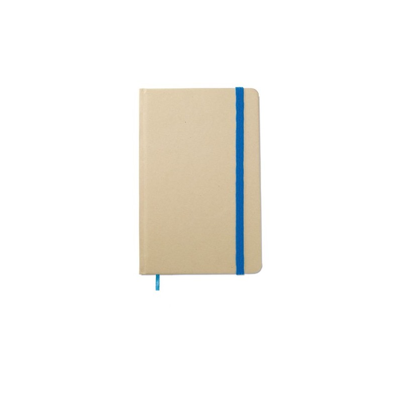 Calepin Éco-responsable en Papier Recyclé Personnalisé - EVERNOTE Matières : papier recyclé Couleurs : bleu impression haute déf