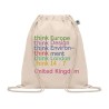 Sac à Cordon Éco-Responsable en Coton Organique Personnalisé - YUKI Matières : coton biologique Couleurs : beige goodies publici