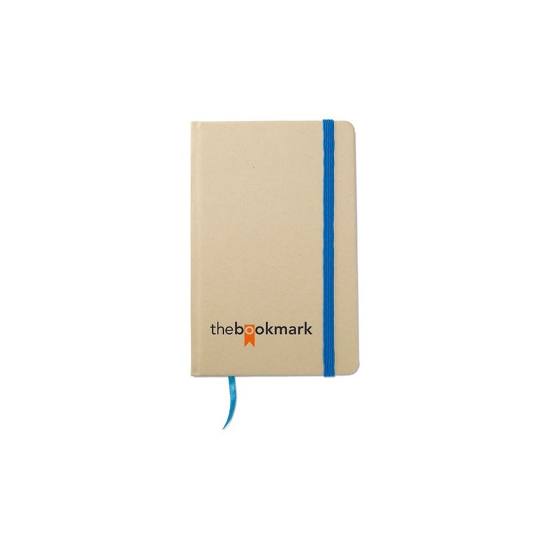 Calepin Éco-responsable en Papier Recyclé Personnalisé - EVERNOTE Matières : papier recyclé Couleurs : bleu livraison express 24
