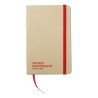 Calepin Éco-responsable en Papier Recyclé Personnalisé - EVERNOTE Matières : papier recyclé Couleurs : rouge accessoire événemen