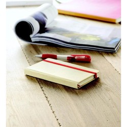 Calepin Éco-responsable en Papier Recyclé Personnalisé - EVERNOTE Matières : papier recyclé Couleurs : rouge goodies entreprise 