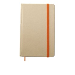 Calepin Éco-responsable en Papier Recyclé Personnalisé - EVERNOTE Matières : papier recyclé Couleurs : orange personnalisable av