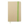 Calepin Éco-responsable en Papier Recyclé Personnalisé - EVERNOTE Matières : papier recyclé Couleurs : vert citron cadeau entrep