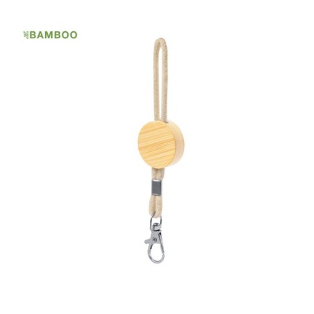 Porte-Clés Éco-responsable Personnalisable Pradim Matières : bambou