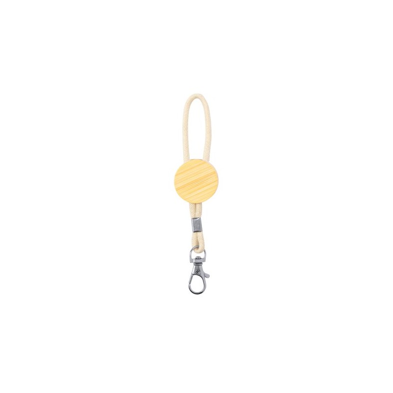 Porte-Clés Éco-responsable Personnalisable Pradim Matières : bambou personnalisable avec votre logo