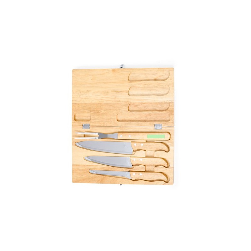 Set de Couteaux Personnalisés Éco-responsables Bergin Matières : bois impression haute définition