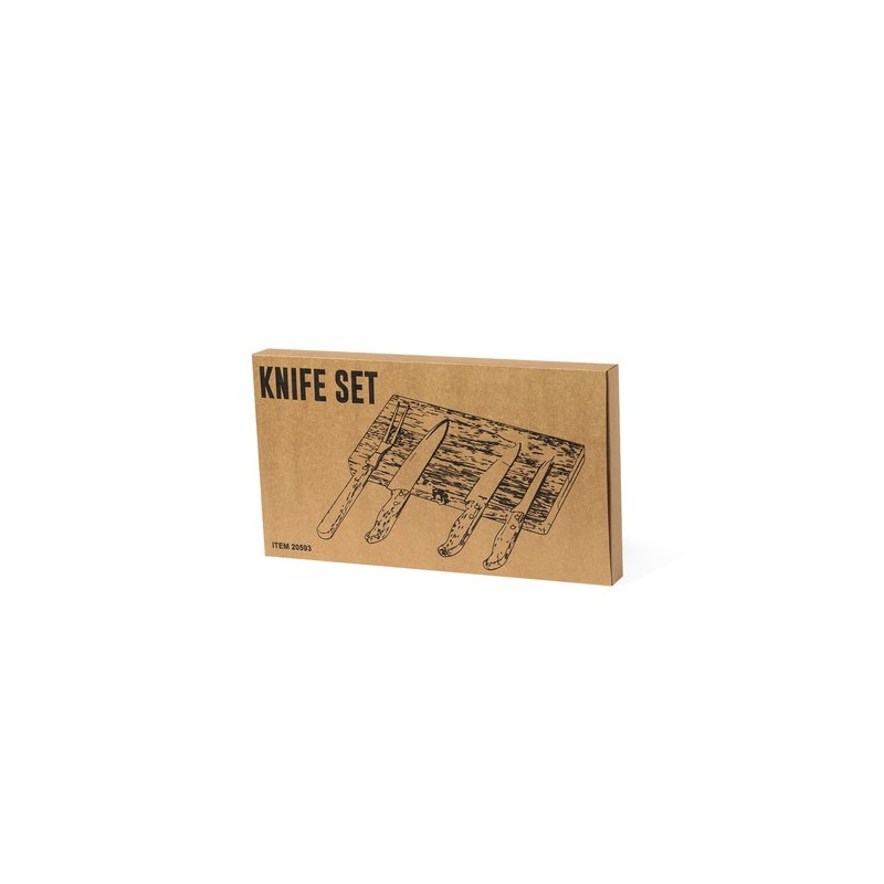 Set de Couteaux Personnalisés Éco-responsables Bergin Matières : bois livraison express 24h 48h