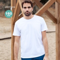 T-Shirt Blanc Confortable Personnalisé 100% Coton Adulte Seiyo Matières : coton Taille textile : L Couleurs : blanc 2