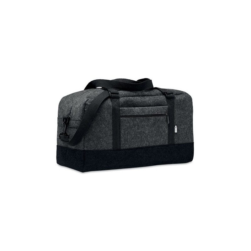 Sac de week-end personnalisé en feutre RPET INDICO BAG Matières : PET recyclé Couleurs : pierre