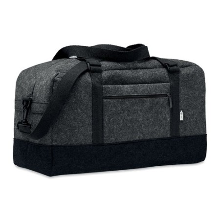 Sac de week-end personnalisé en feutre RPET INDICO BAG Matières : PET recyclé Couleurs : pierre