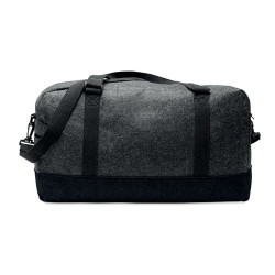 Sac de week-end personnalisé en feutre RPET INDICO BAG Matières : PET recyclé Couleurs : pierre 2
