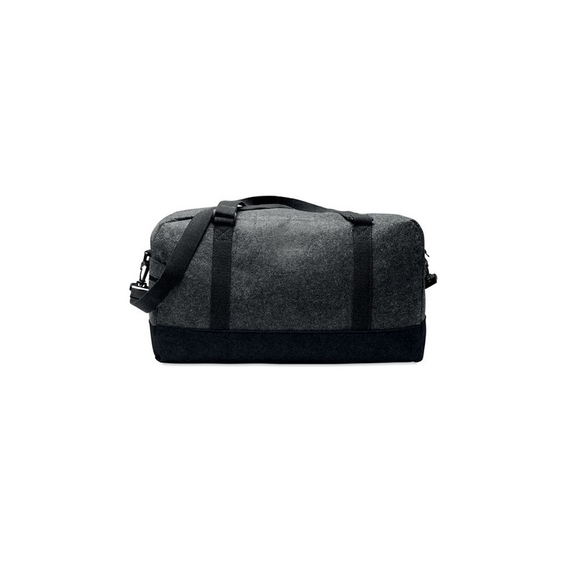 Sac de week-end personnalisé en feutre RPET INDICO BAG Matières : PET recyclé Couleurs : pierre personnalisable avec votre logo