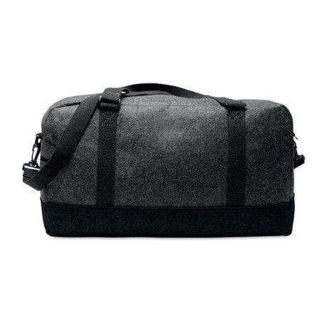 Sac de week-end personnalisé en feutre RPET INDICO BAG Matières : PET recyclé Couleurs : pierre personnalisable avec votre logo
