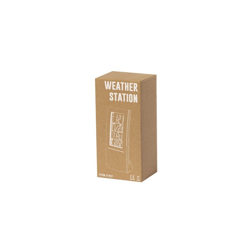Station Météo Personnalisée Éco-responsable Geibol Couleurs : blanc marquage laser ultra précis