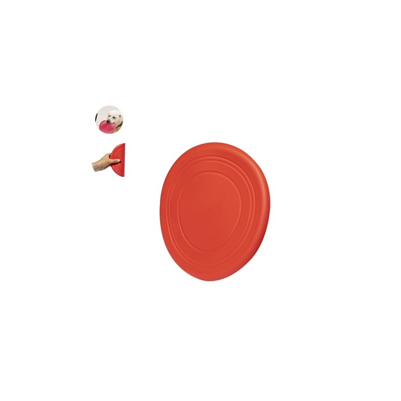 Frisbee Publicitaire Jouet Éco-responsable pour Animaux Girud Couleurs : vert Matières : TPR marquage laser ultra précis