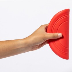 Frisbee Publicitaire Jouet Éco-responsable pour Animaux Girud Couleurs : rouge Matières : TPR marquage laser ultra précis