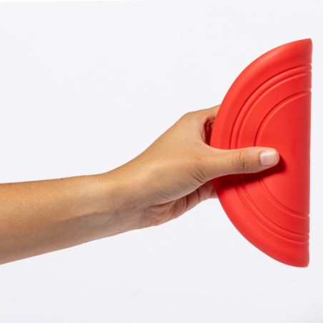 Frisbee Publicitaire Jouet Éco-responsable pour Animaux Girud Couleurs : rouge Matières : TPR marquage laser ultra précis
