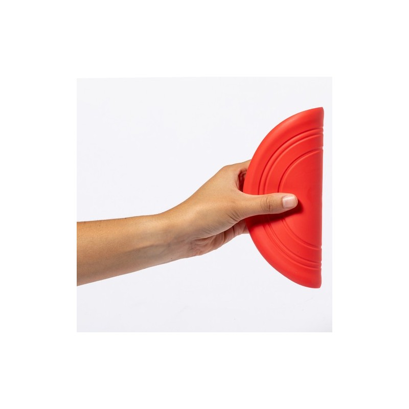 Frisbee Publicitaire Jouet Éco-responsable pour Animaux Girud Couleurs : gris Matières : TPR impression haute définition