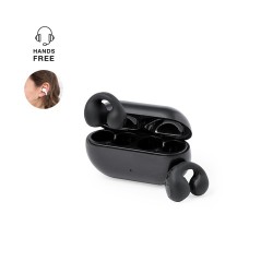 Écouteurs Bluetooth Confort Personnalisé pas cher Clip Gemston Couleurs : noir cadeau entreprise pas cher