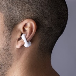 Écouteurs Bluetooth Confort Personnalisé pas cher Clip Gemston Couleurs : noir impression logo haute qualité