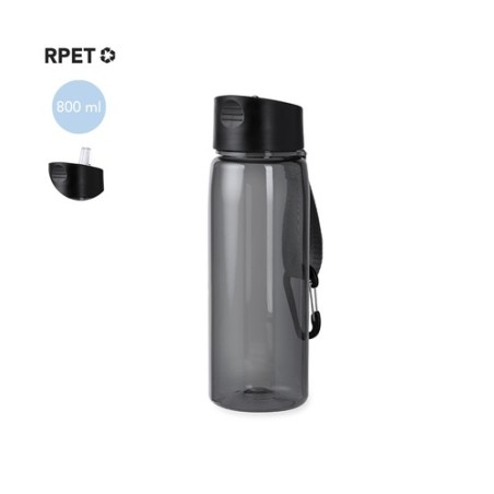 Bidon Éco-responsable 500ml - Alborez Matières : PET recyclé Couleurs : rouge impression haute définition