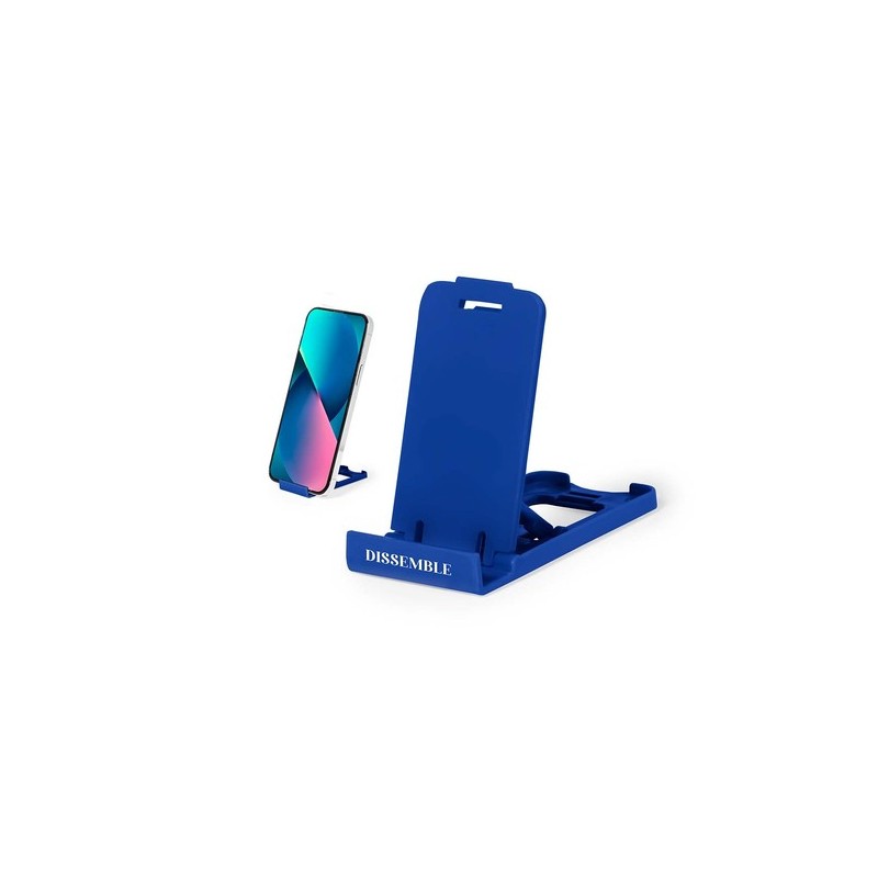 Support Éco-responsable Personnalisé pour Tablette et Smartphone - Asher pas cher Couleurs : bleu impression logo haute qualité
