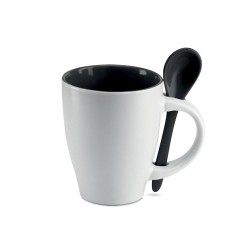 Mug DUAL personnalisé avec cuillère 250 ml
