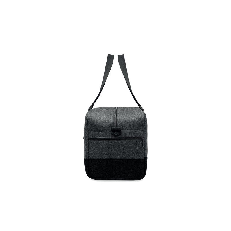 Sac de week-end personnalisé en feutre RPET INDICO BAG Matières : PET recyclé Couleurs : pierre impression haute définition