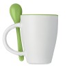 Mug DUAL personnalisé avec cuillère 250 ml marquage laser ultra précis