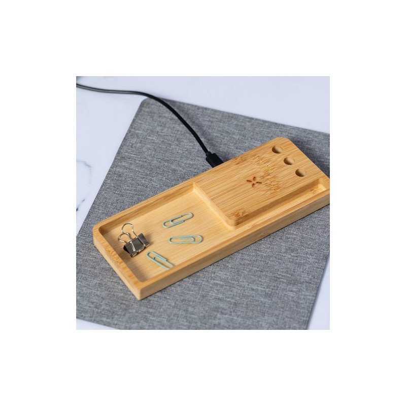 Tapis Souris Multifonction Éco-responsable et Publicitaire avec Chargeur Organisateur Hossian goodies entreprise design