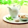 Théière et tasse personnalisées 400 ml - TEA TIME Matières : porcelaine Couleurs : blanc impression haute définition