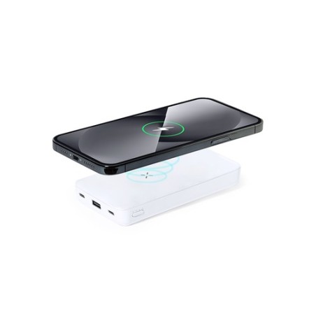 Batterie Externe Personnalisée Power Bank Barry Couleurs : blanc impression haute définition