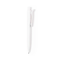 Stylo Bille Personnalisé en Jeans Couleurs : blanc objet publicitaire robuste