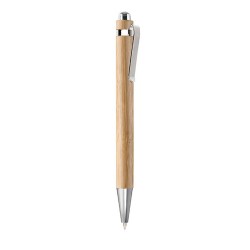 Stylo bille automatique personnalisé  SUMATRA Matières : bambou Couleurs : bois