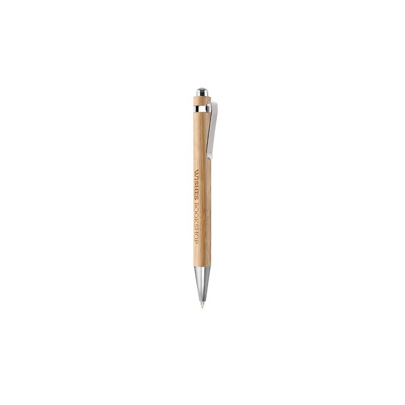 Stylo bille automatique personnalisé  SUMATRA Matières : bambou Couleurs : bois personnalisable avec votre logo