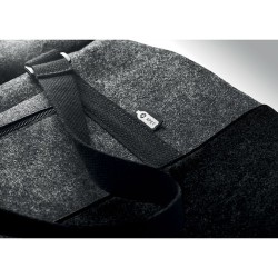 Sac de week-end personnalisé en feutre RPET INDICO BAG Matières : PET recyclé Couleurs : pierre objet promotionnel éco-responsab
