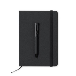 Set Personnalisé de Cahier et Stylo Nimaly Matières : polyester Couleurs : noir