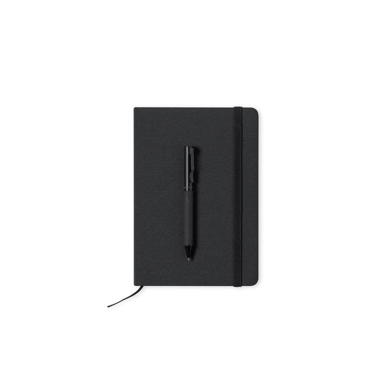 Set Personnalisé de Cahier et Stylo Nimaly Matières : polyester Couleurs : noir